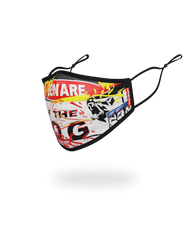 ADULT BEWARE OF THE DOG FORM-FITTING FACE MASK