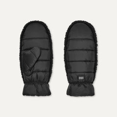 Women's AW UGGfluff Mitten - BLACK