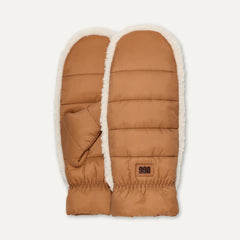 Women's AW UGGfluff Mitten - CHESTNUT