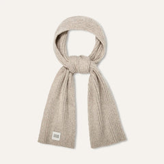 All Gender Chunky Rib Scarf - LIGHT GREY