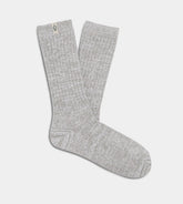 Women's Rib Knit Slouchy Crew Sock - SEAL