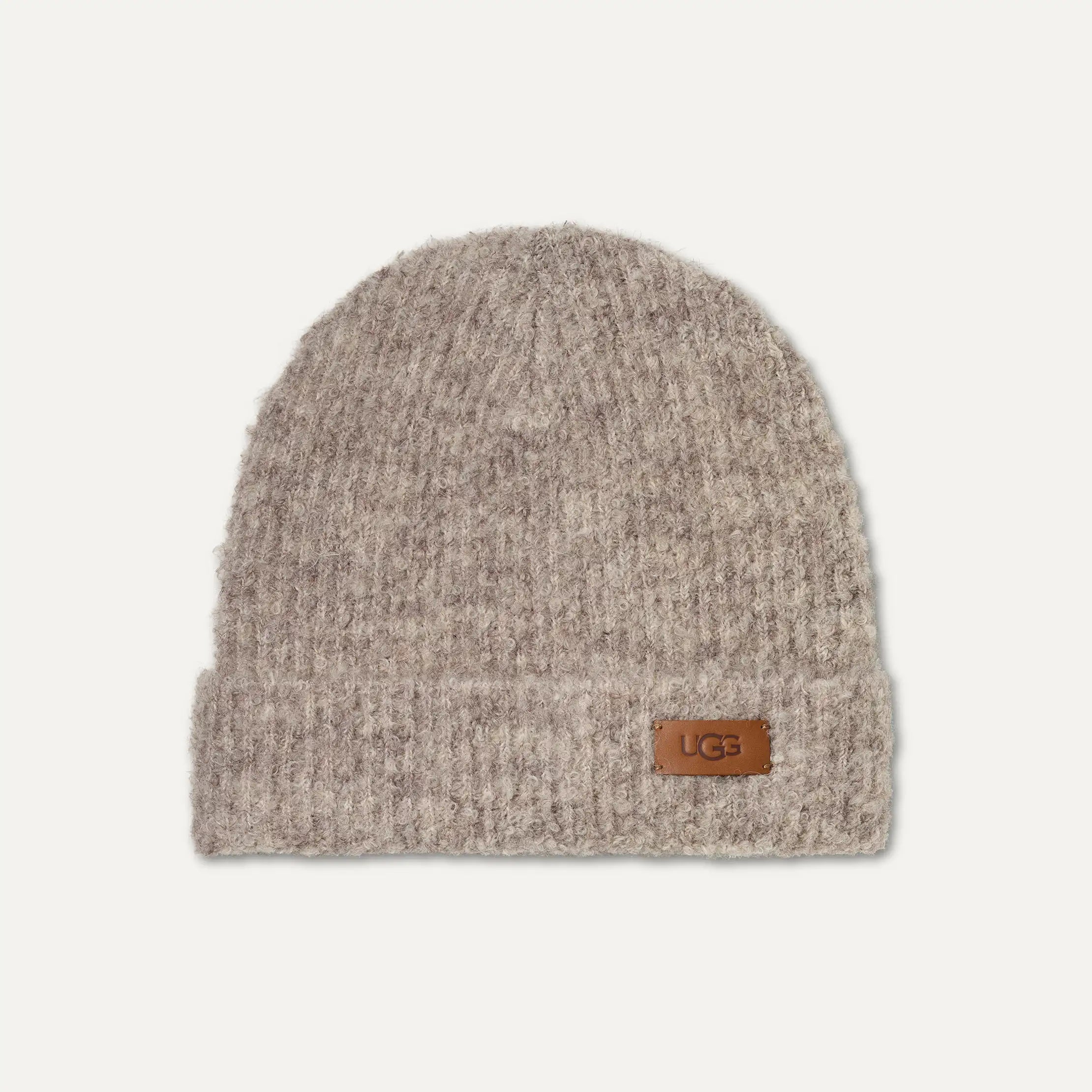 Men's Boucle Cuff Beanie - OYSTER HEATHER