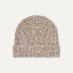 Men's Boucle Cuff Beanie - OYSTER HEATHER
