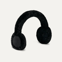 Women's Sheepskin Wireless Earmuff - BLACK