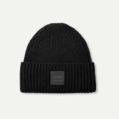 Men's Chunky Rib Beanie - BLACK