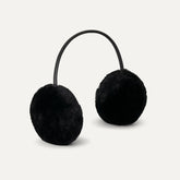 Women's Sheepskin Slim Band Earmuff - BLACK