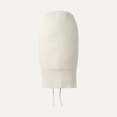 Women's Knit Drawstring Balaclava - CREAM