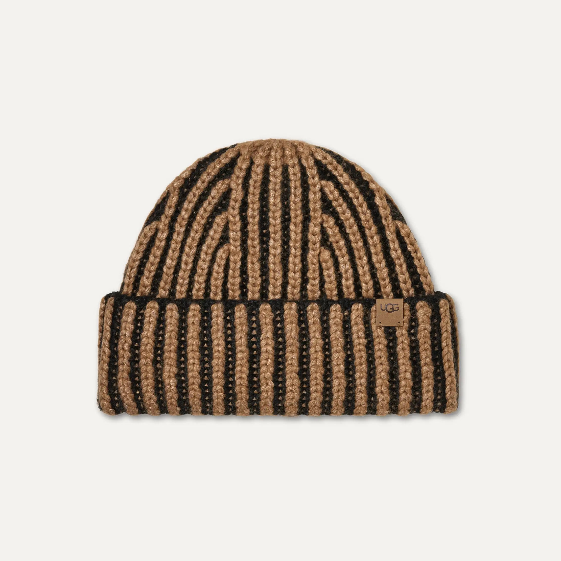 Women's Chunky Rib Micro Beanie - BLACK MULTI