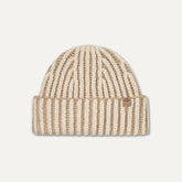 Women's Chunky Rib Micro Beanie - CREAM MULTI