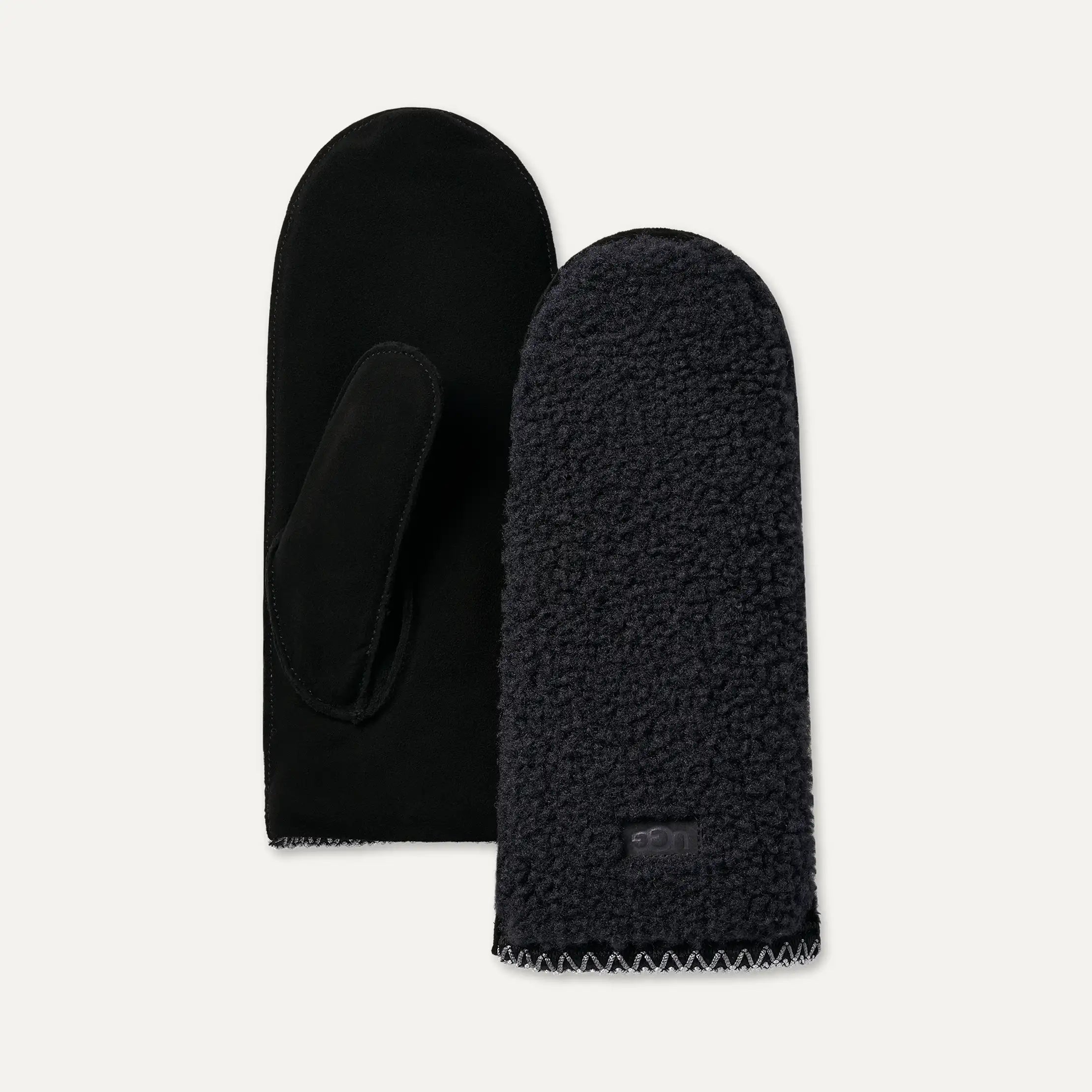 Women's UGGbraid Mitten - BLACK