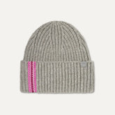 Women's Chunky Rib UGGbraid Beanie - COBBLE / BRIGHT FUCHSIA