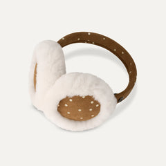 Kids' Metallic Dots Earmuff - CHESTNUT