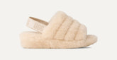 Women's Fluff Yeah Slide - NATURAL / SEA SALT