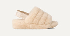 Women's Fluff Yeah Slide - NATURAL / SEA SALT
