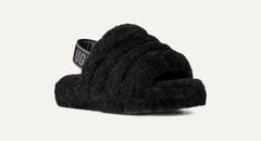 Kids' Fluff Yeah Slide - BLACK / DARK SHADOW
