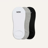 Men's Oliver No Show 3 Pack - WHITE / GREY / BLACK