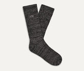 Men's Trey Rib Knit Crew - BLACK