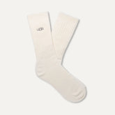 Men's Trey Rib Knit Crew - WHITE