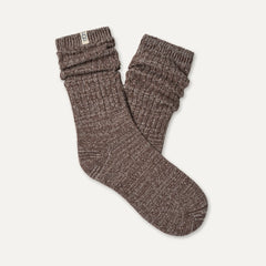 Women's Rib Knit Slouchy Crew 3 Pack - BURNT CEDAR / MOONLIGHT / COFFEE GROUNDS