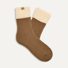 Men's Camdyn Cozy Sock - CHESTNUT / CREAM