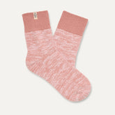 Women's Rib Knit Slouchy Quarter - BLUSH