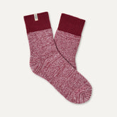 Women's Rib Knit Slouchy Quarter - COFFEE BERRY