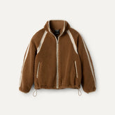 Women's Nikia Crochet UGGfluff Jacket - CHESTNUT
