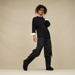 Women's Riz Top Rib - BLACK