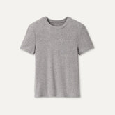 Women's Miriam Baby Tee Rib - GREY HEATHER