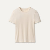 Women's Miriam Baby Tee Rib - NIMBUS