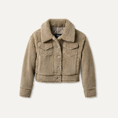 Women's Frankie Short Trucker Jacket - COBBLE GREY