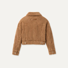 Women's Frankie Short Trucker Jacket - CHESTNUT