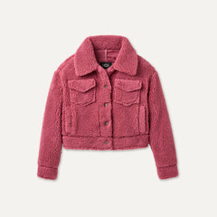 Women's Frankie Short Trucker Jacket - STRAWBERRY