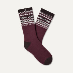 Men's Keavy Cozy Crew - UGGISLE WILD GRAPE MULTI