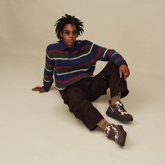 Men's Keavy Cozy Crew - UGGISLE COFFEE GROUNDS MULTI