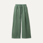 Women's Classic Wide Leg Pant - GREEN STONE