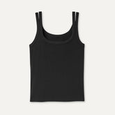 Women's Nael Tank Rib - BLACK