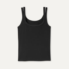 Women's Nael Tank Rib - BLACK
