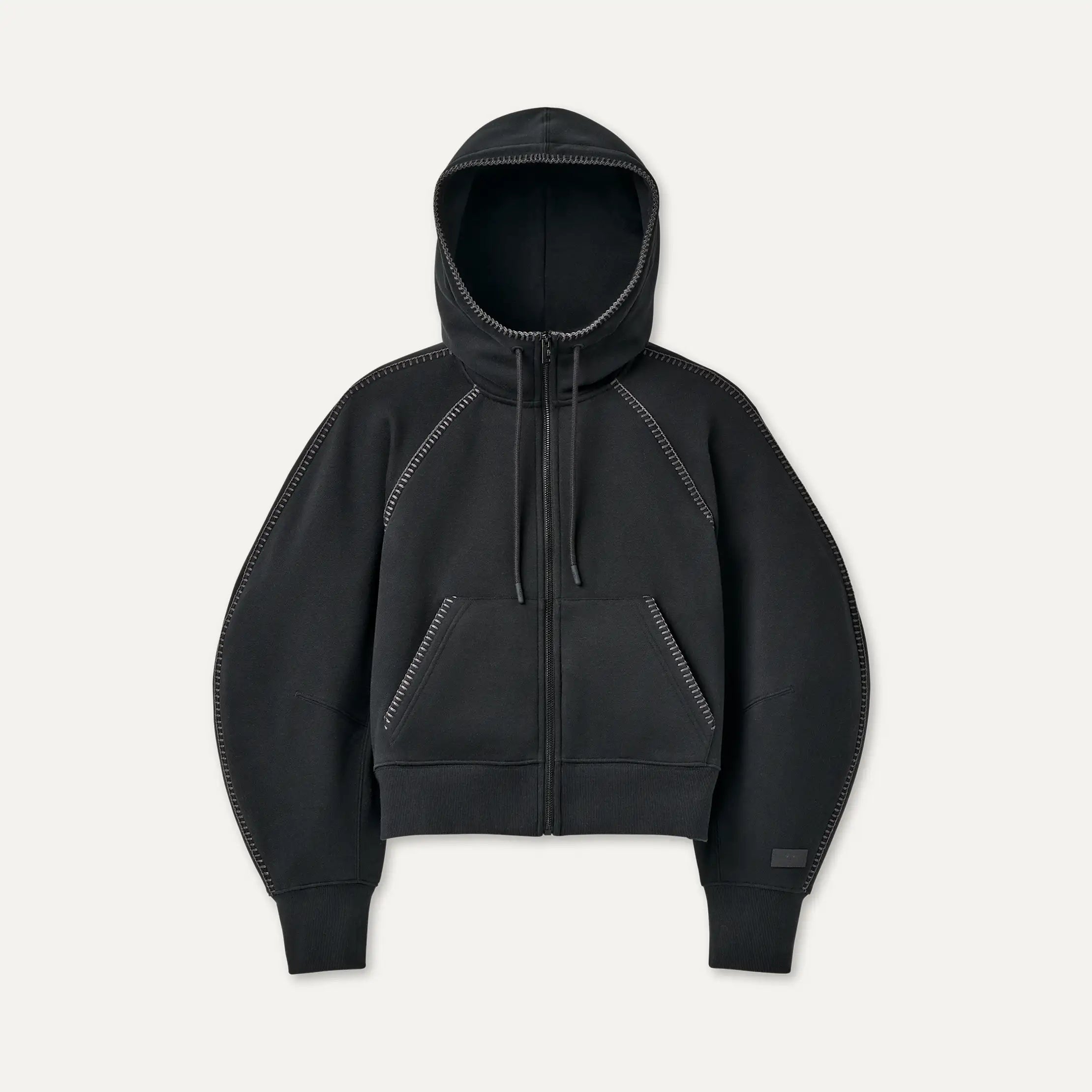 Women's Classic Full-Zip Hoodie - BLACK