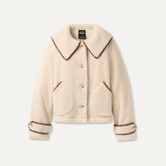 Women's Nikia Collared Jacket - CREAM
