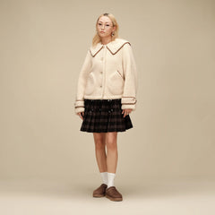 Women's Nikia Collared Jacket - CREAM