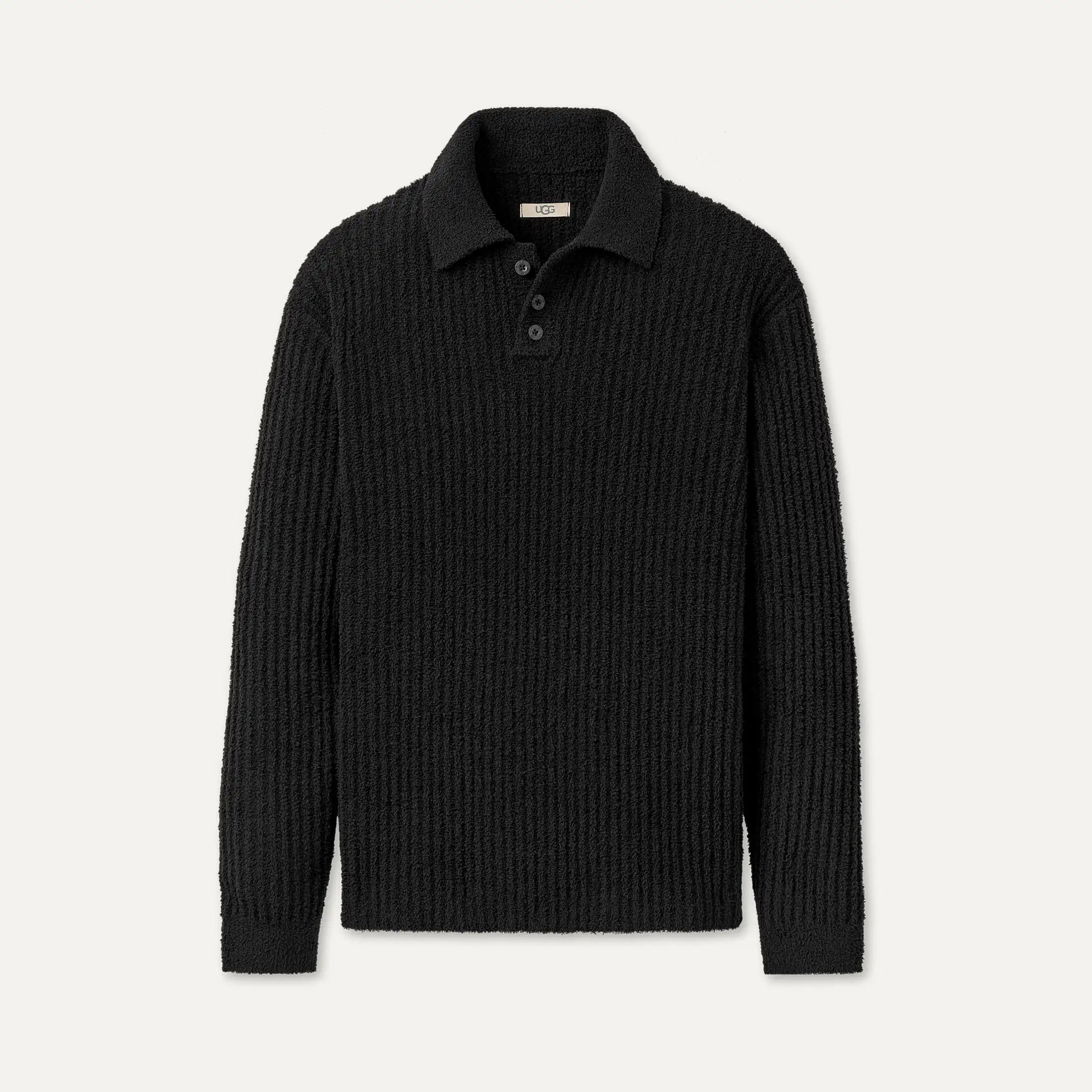 Men's Lendon Rugby Top - BLACK