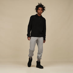 Men's Lendon Rugby Top - BLACK