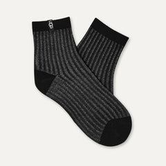 Women's Plora Shimmer Quarter - BLACK