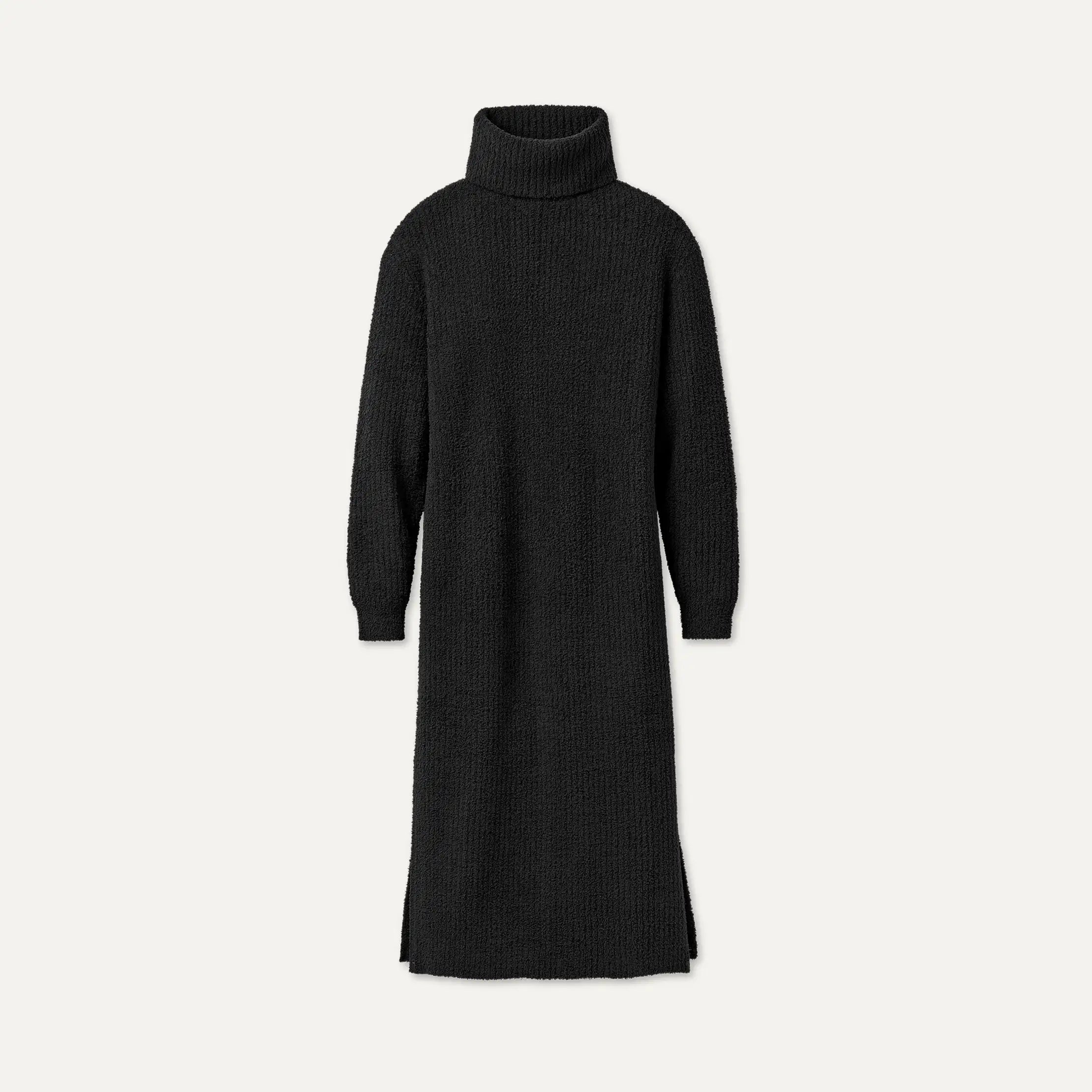 Women's Atlie Turtleneck Rib Dress - BLACK
