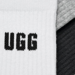 Women's Quinlin Logo Quarter 3 Pack - NIMBUS / GREY HEATHER / BLACK