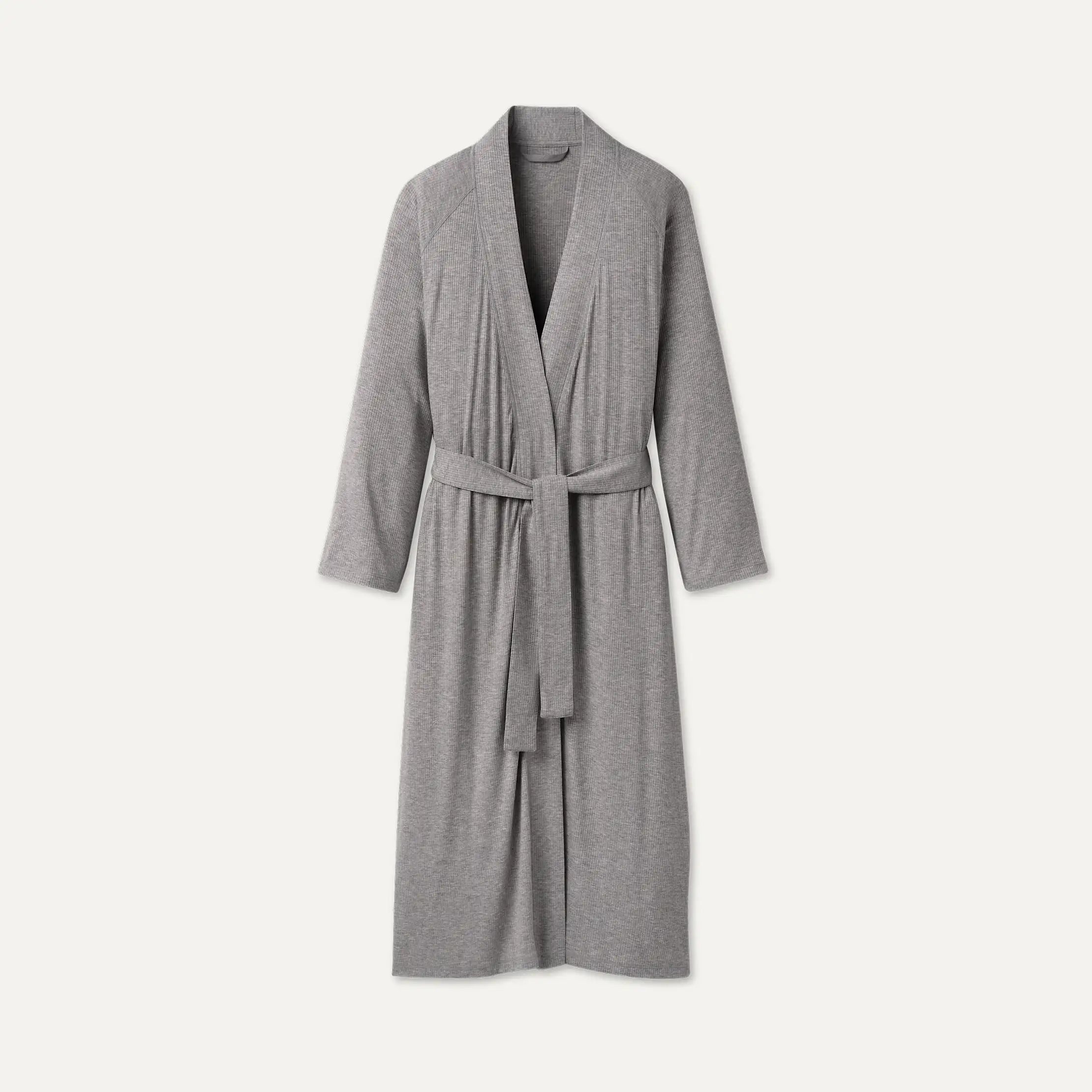 Women's Myra Rib Robe - GREY HEATHER