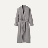 Women's Myra Rib Robe - GREY HEATHER