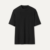 Women's Amarys Relaxed Rib Tee - BLACK