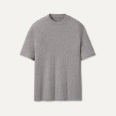 Women's Amarys Relaxed Rib Tee - GREY HEATHER